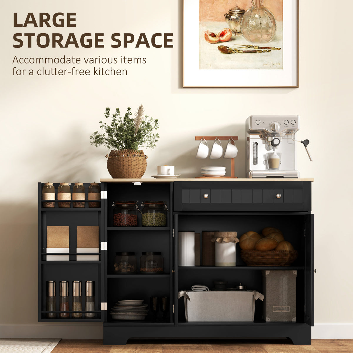 Kitchen Buffet Cabinet with Drawer – 41"W x 33"H