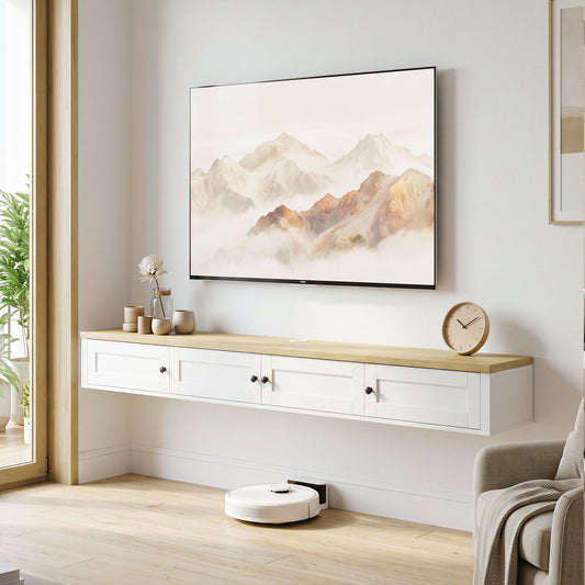 Floating TV Stand for TVs up to 72 Inch – 63" Wide