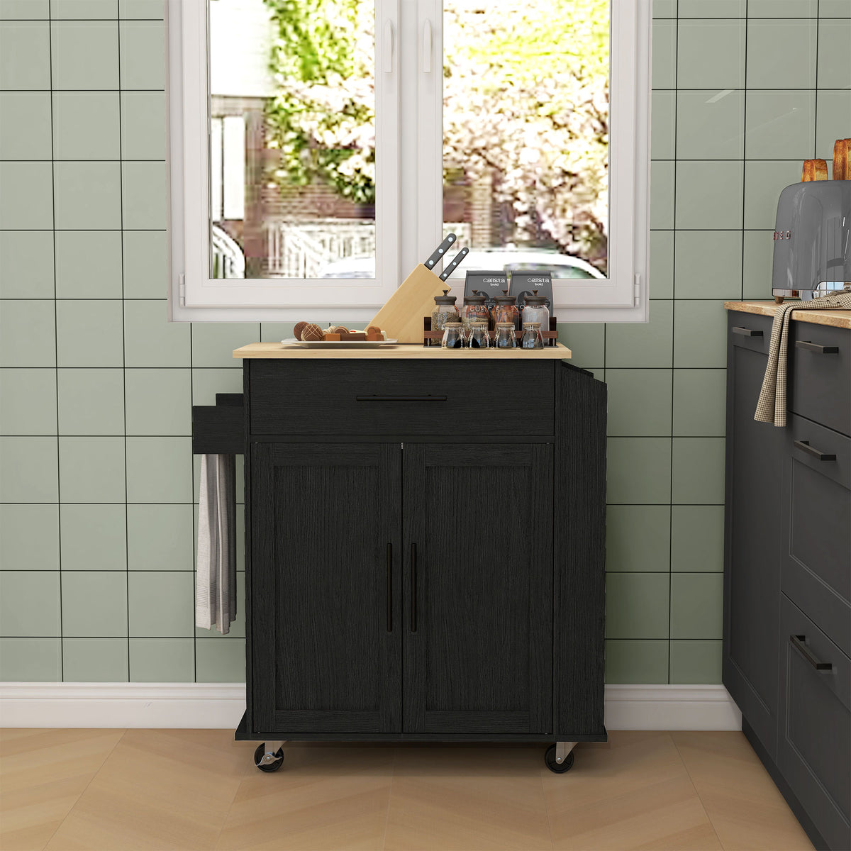 Rolling Island with Wheels – 30"W x 34"H