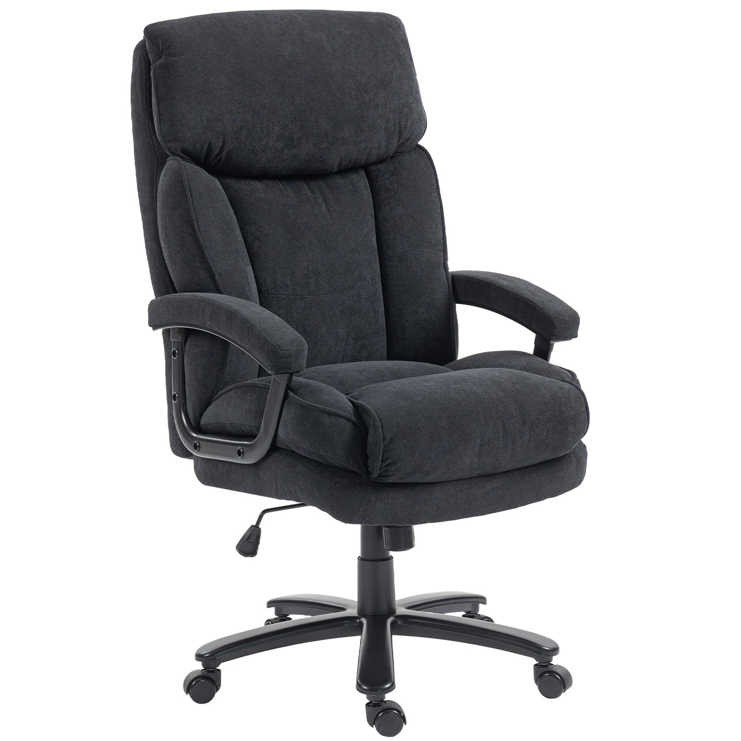 HOMCOM Big & Tall Heavy-Duty Executive Office Chair, 200kg Capacity, Black