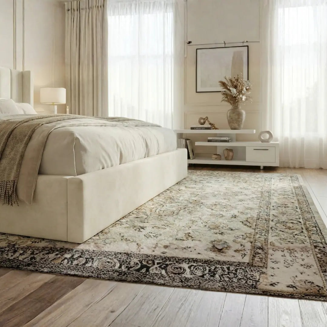 Oliver Hydraulic Lift-Up Storage Bed – Ivory
