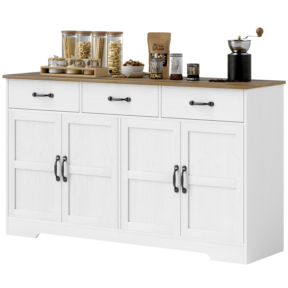Sideboard Buffet Cabinet with Storage – 55"W x 32"H