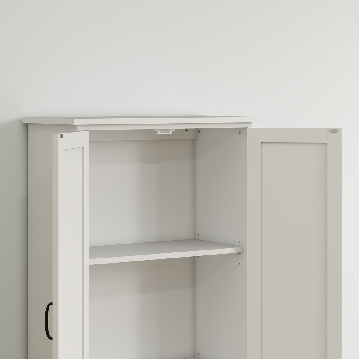 4-Door Pantry Storage Cabinet with Adjustable Shelves – 24"W x 60"H