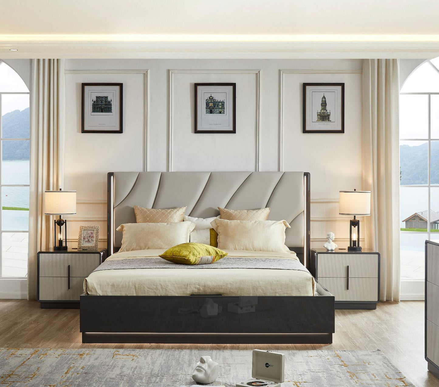 Wendy Modern Lift-Top Bedroom Set
