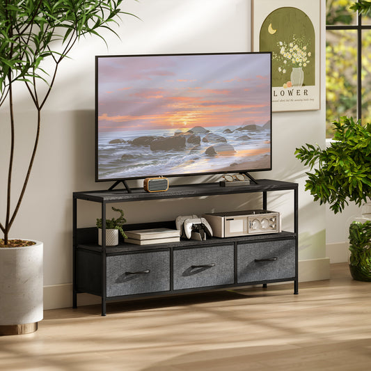 TV Stand with Charging Station – 47" Wide