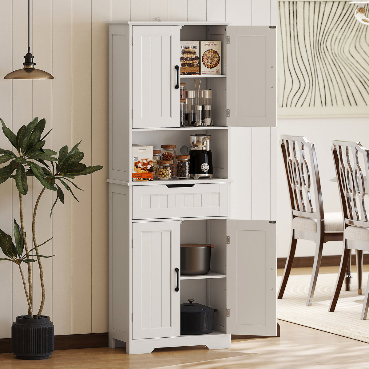 Kitchen Buffet with Hutch – 24"W x 68"H