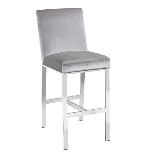Upholstered Counter Stool, Grey