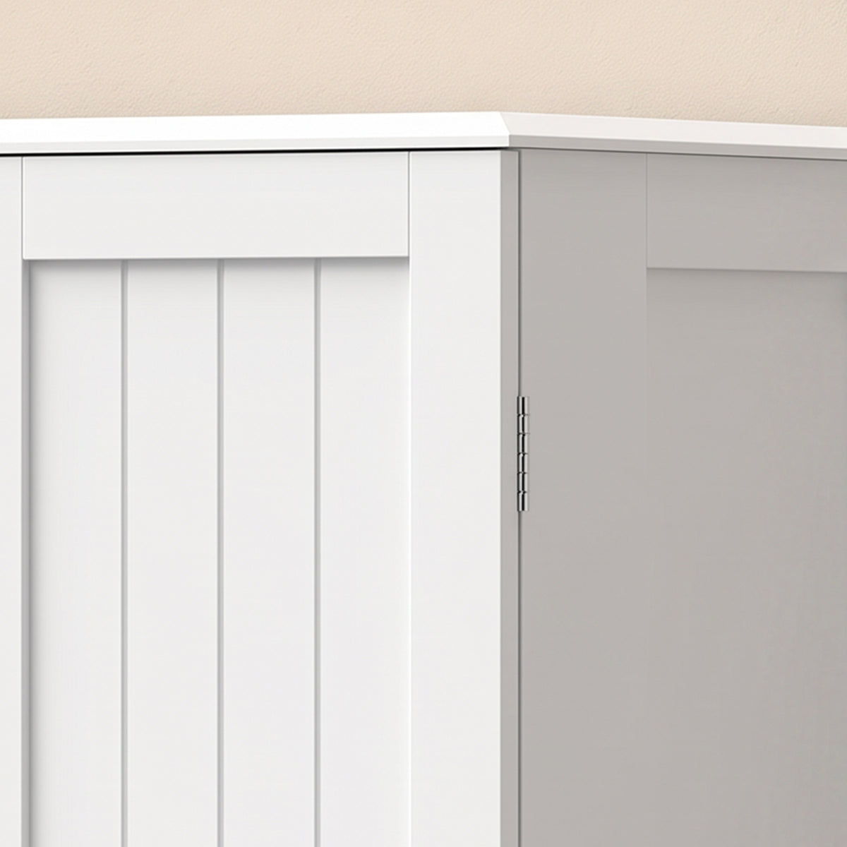 Farmhouse Kitchen Pantry with 6 Door Racks and 2 Drawers – 23"W x 47"H