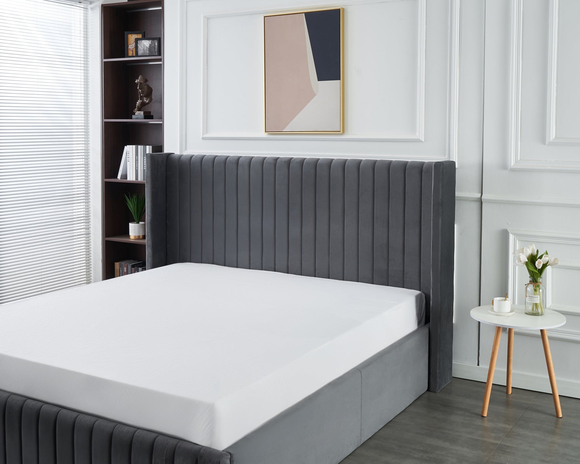 Allure Lift-Up Storage Bed Grey