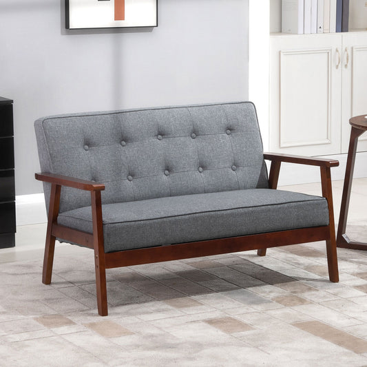 44.5" Button-Tufted Loveseat