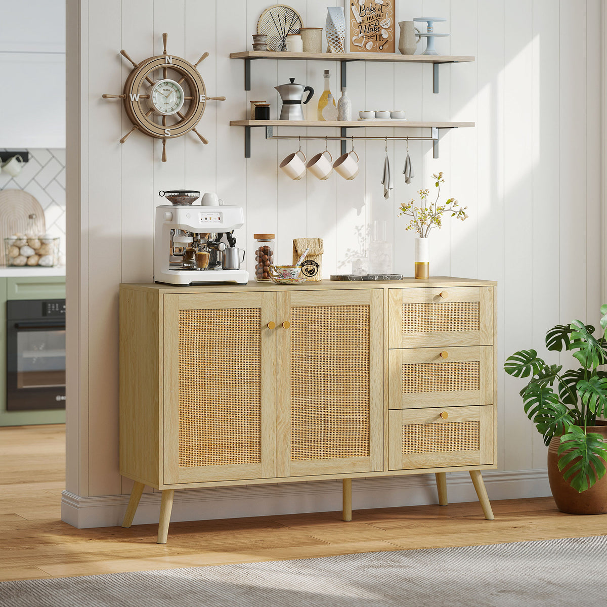 Buffet Cabinet with Soft-Close Doors – 47"W x 32"H