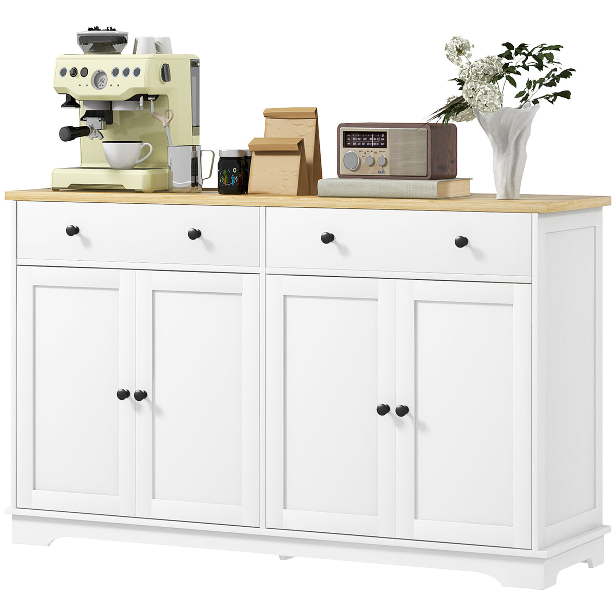 Buffet Cabinet with Storage Drawers – 55"W x 34"H