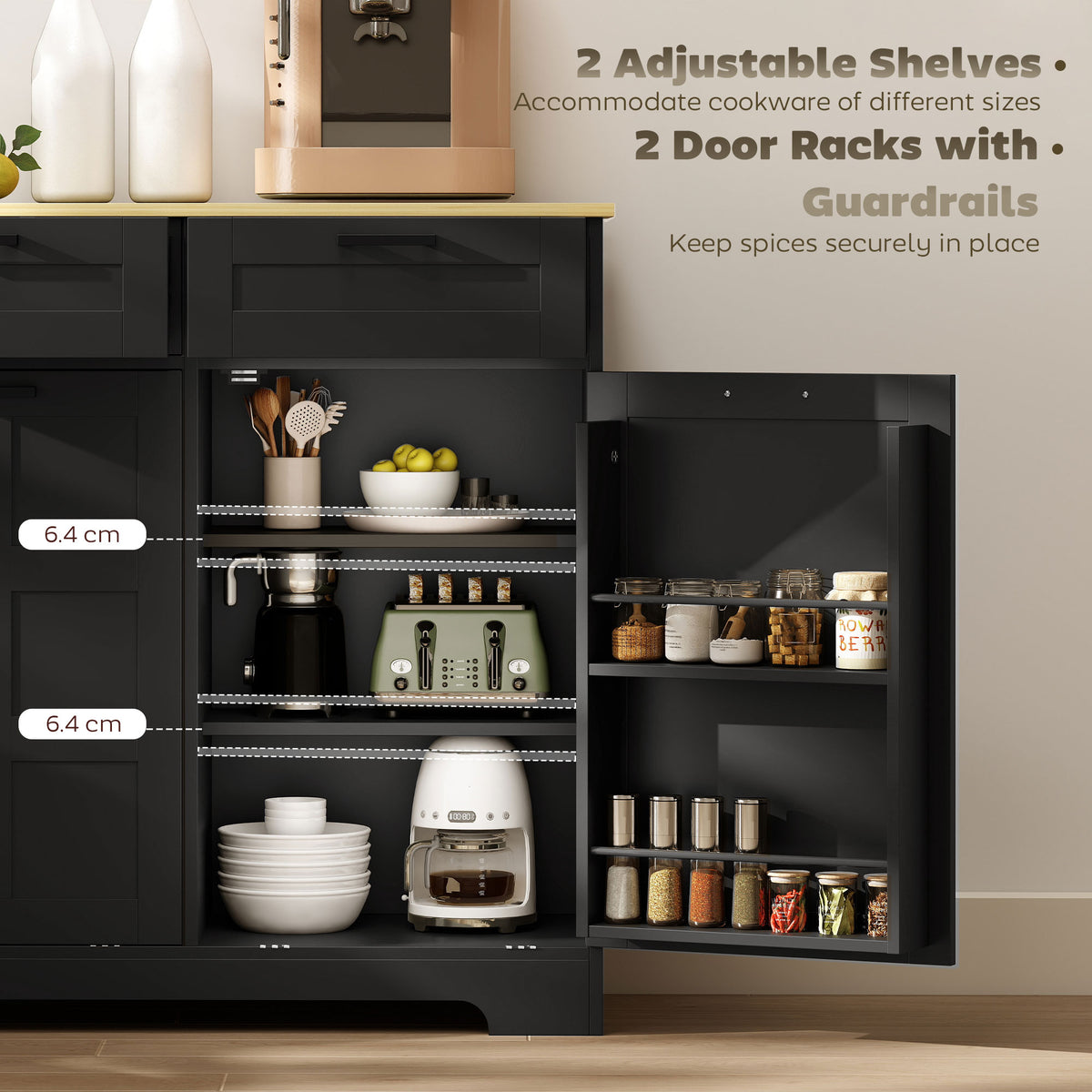 Kitchen Island with Trash Cabinet – 39"W x 36"H