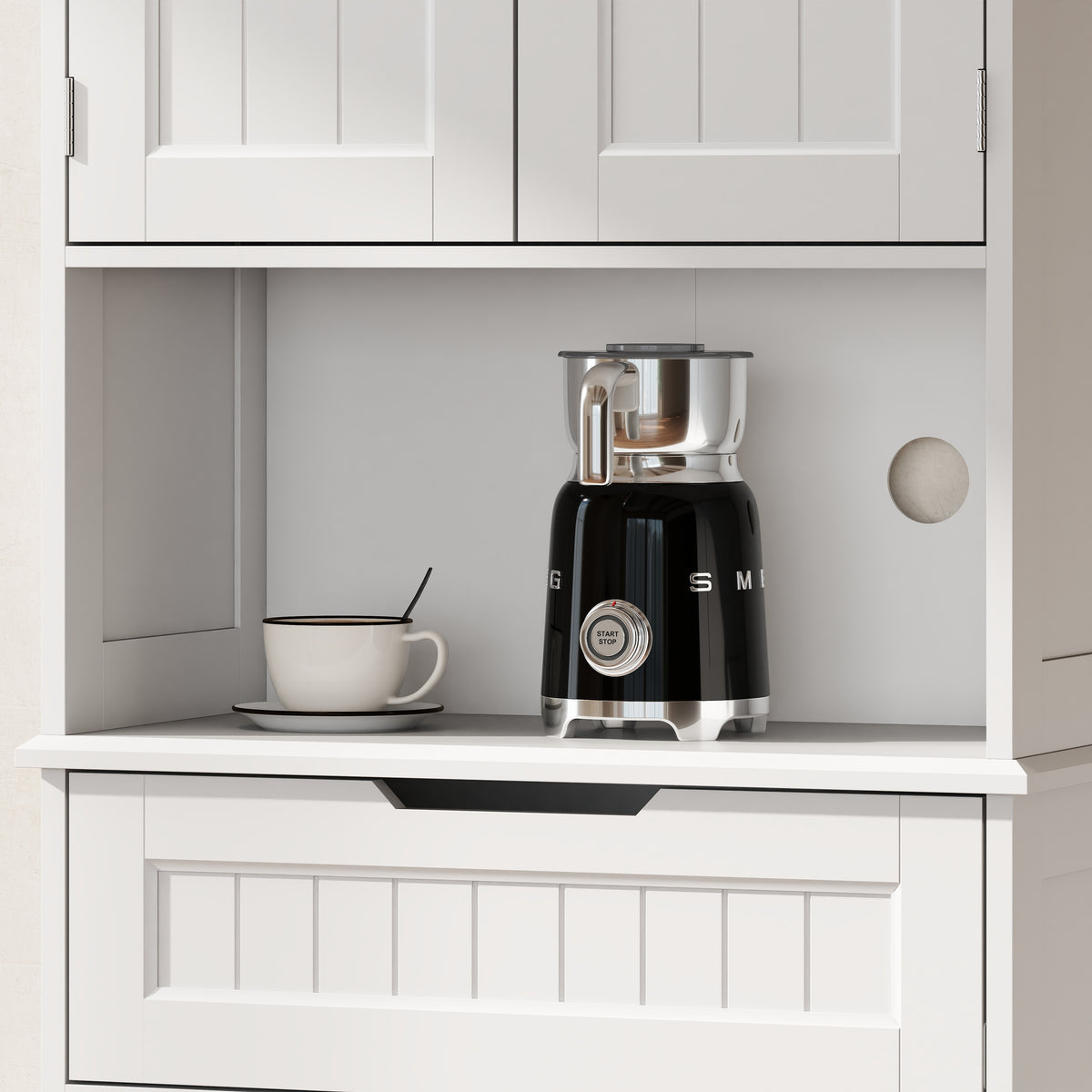 Kitchen Buffet with Hutch – 24"W x 68"H
