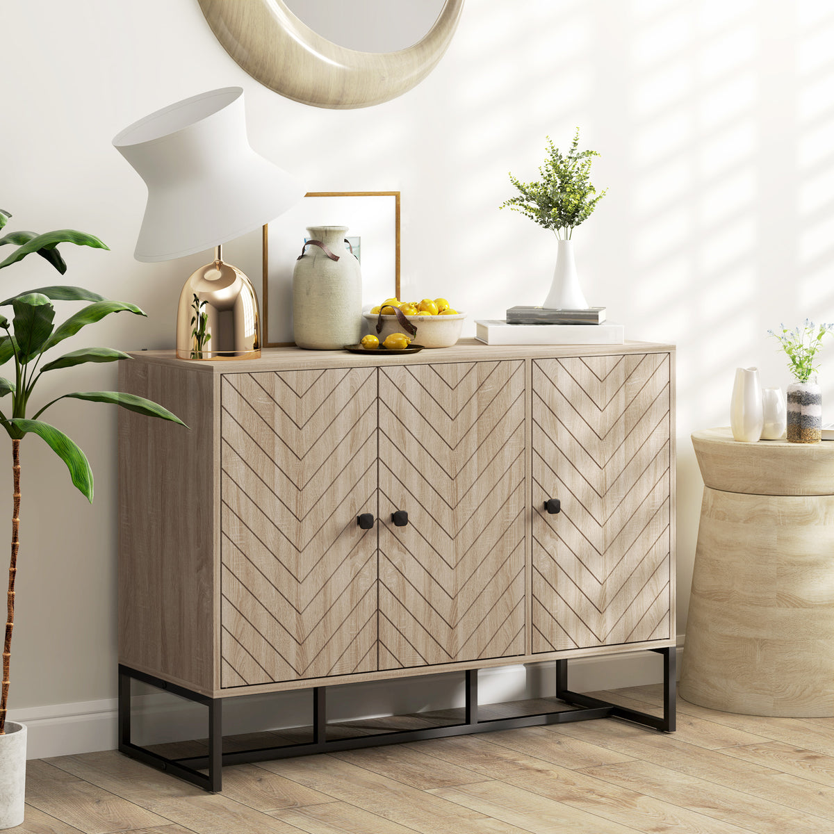 Buffet Cabinet with Adjustable Shelves – 43"W x 32"H