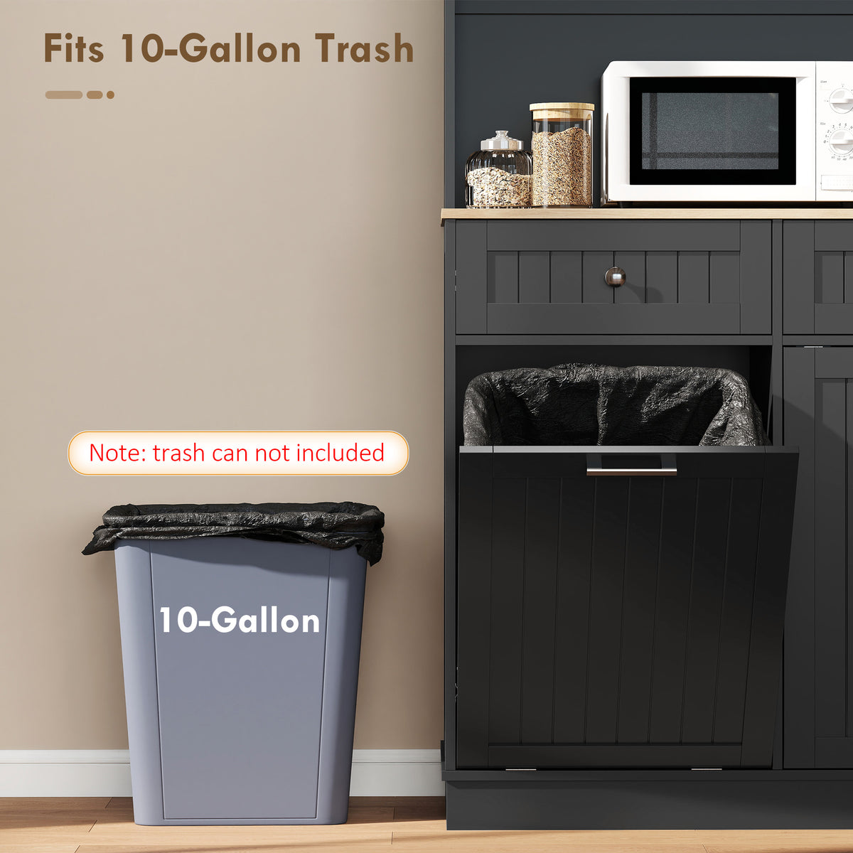 Pantry Cabinet with Charging Station – 39"W x 68"H