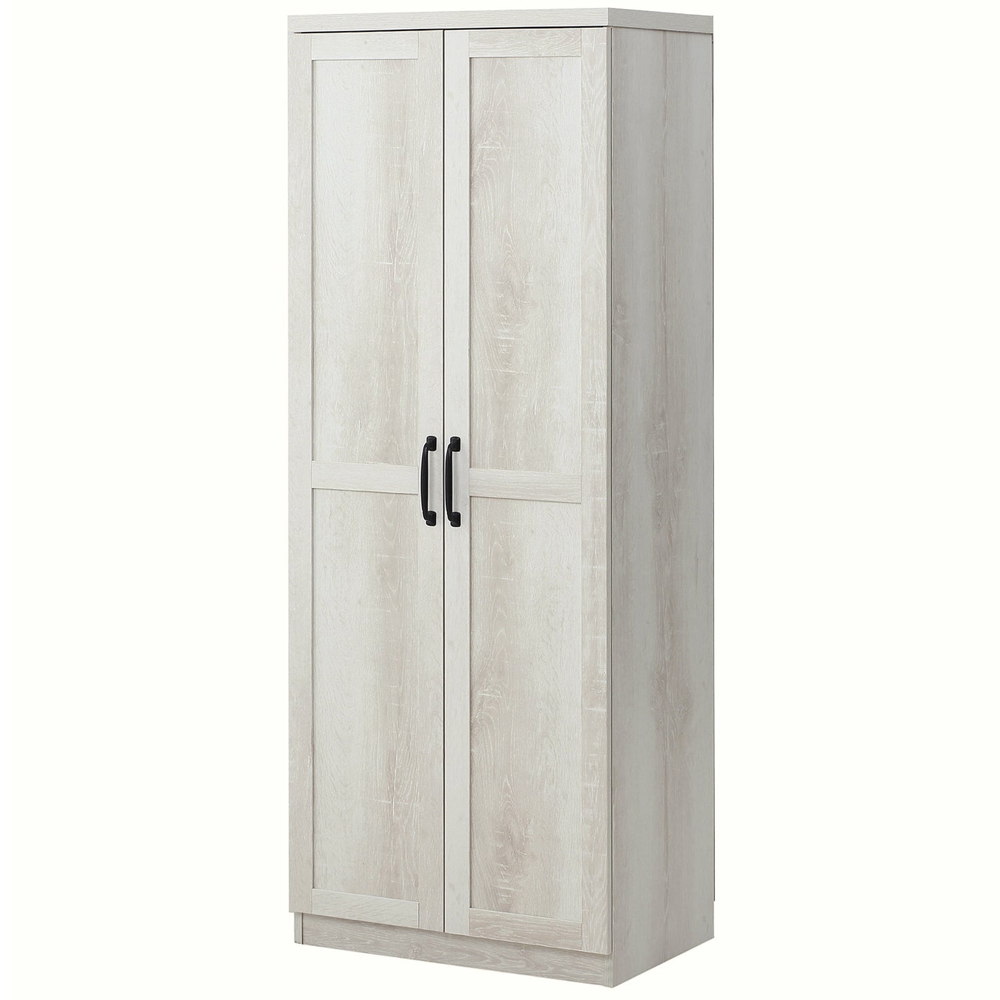 HOMCOM 63" 5-Tier Kitchen Pantry Cabinet Dark Brown