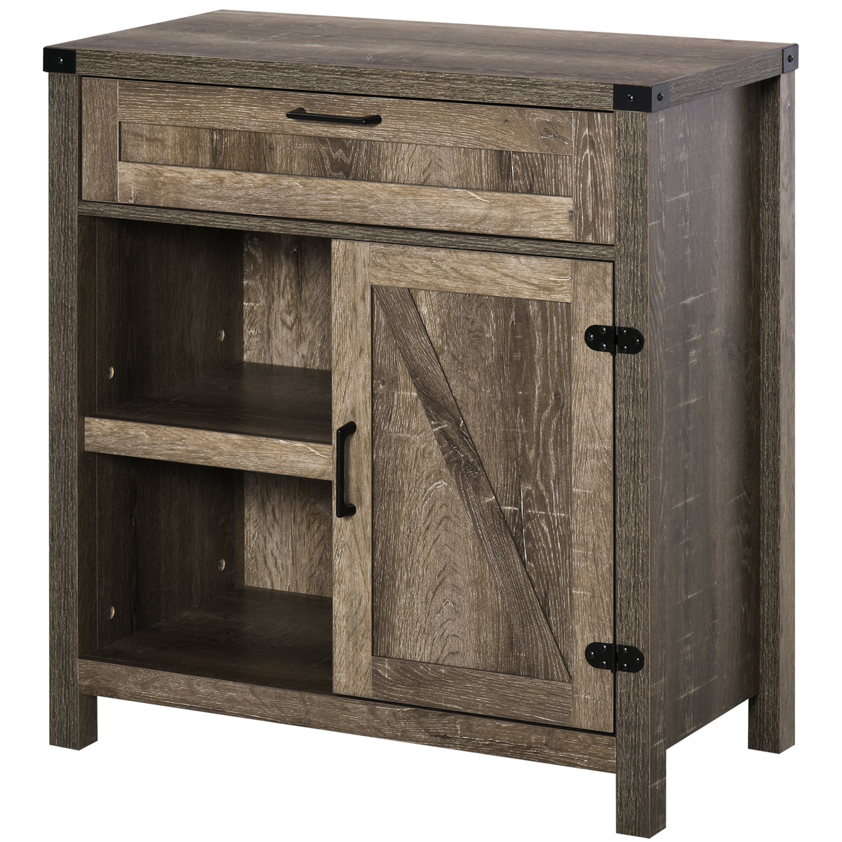 Farmhouse Sideboard with Barn Doors – 30"W x 33"H
