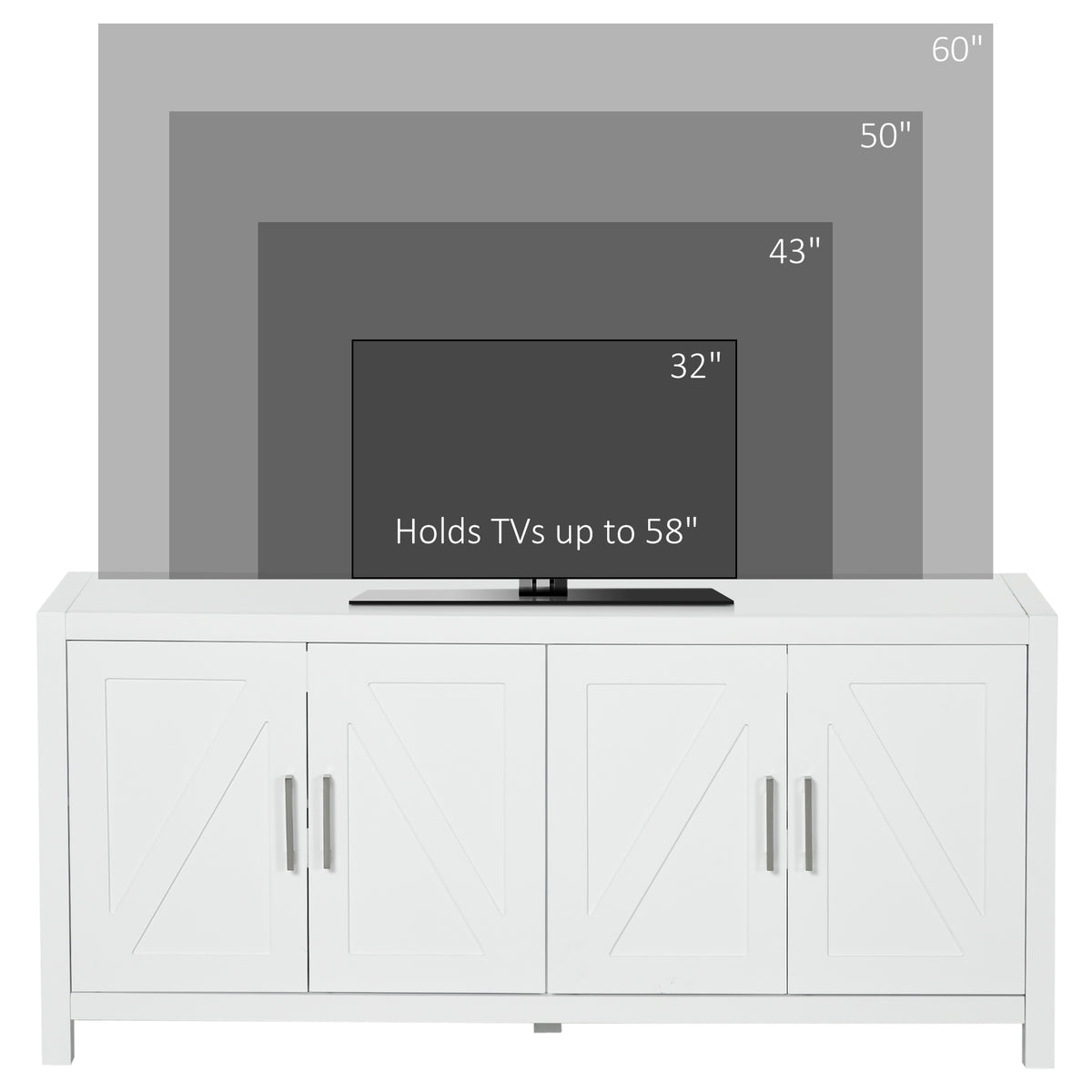 51" Sideboard Buffet with Barn Doors
