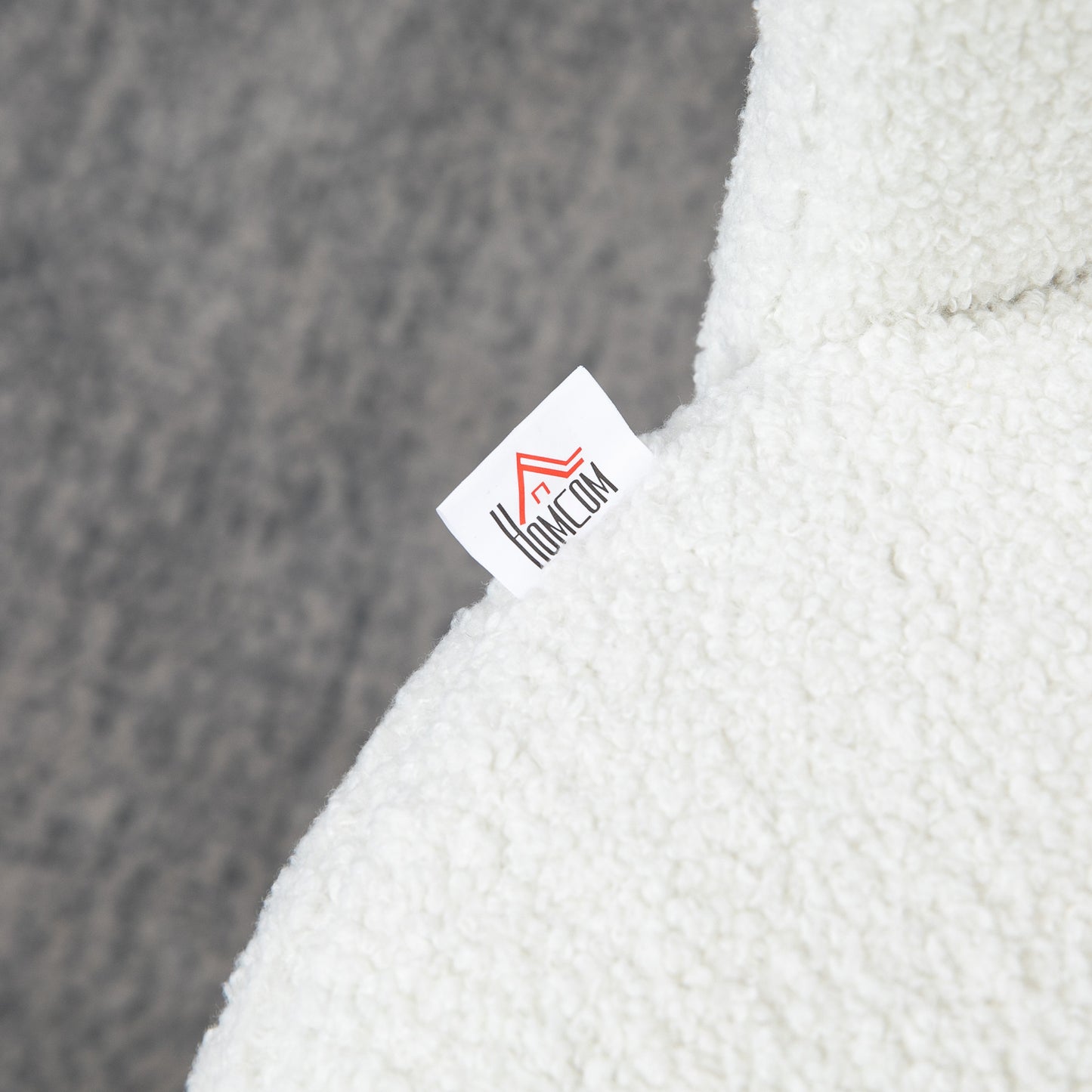 Luxurious Cream Faux Cashmere Counter Height Bar Stools Set of 2