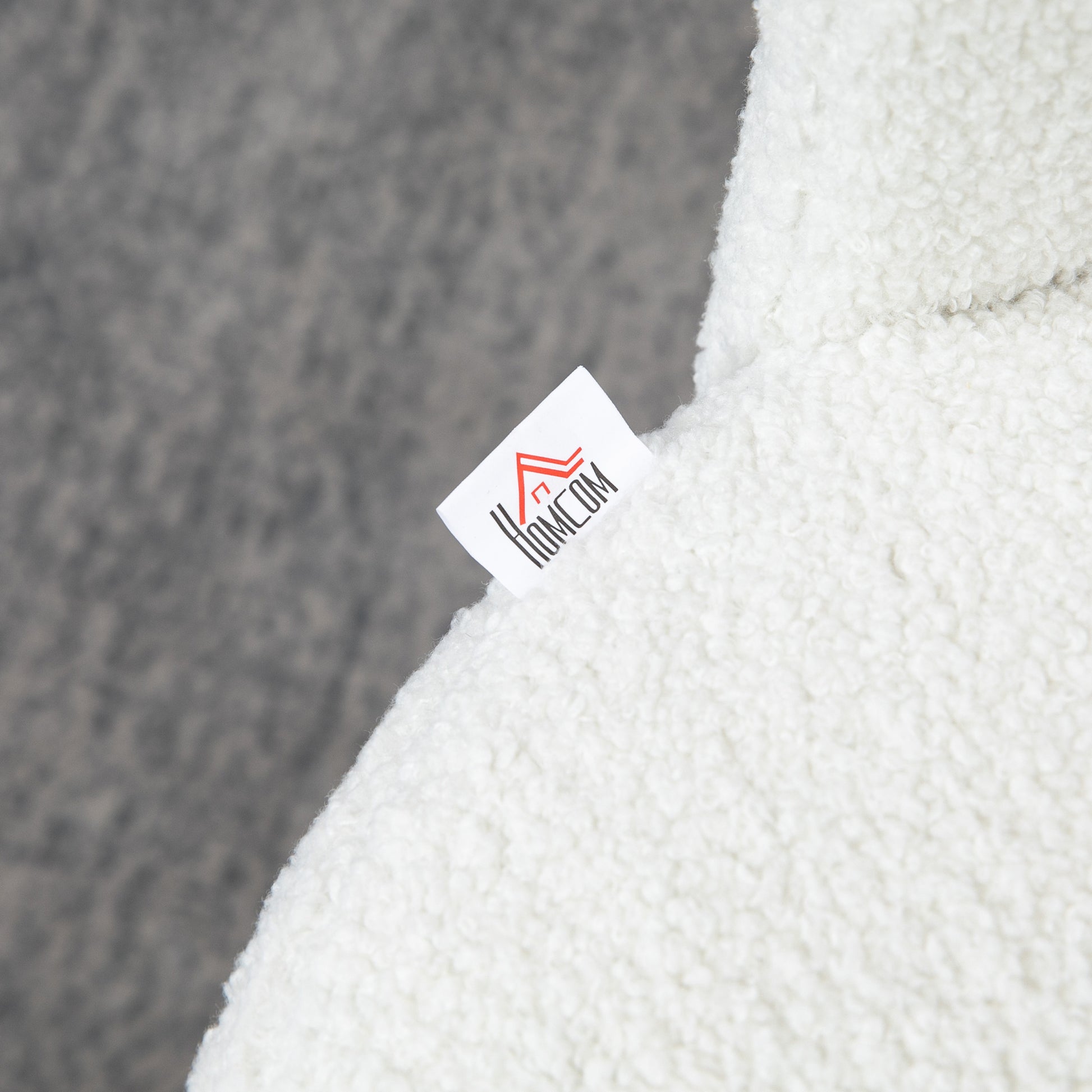 Luxurious Cream Faux Cashmere Counter Height Bar Stools Set of 2