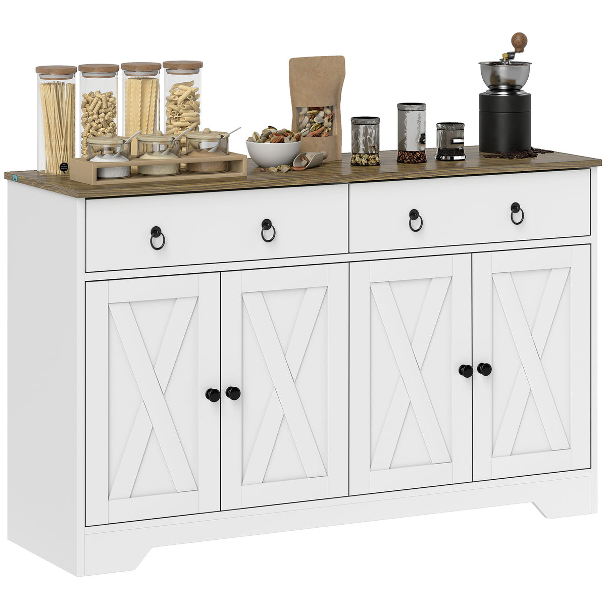 Sideboard Cabinet with 2 Drawers – 48"W x 30"H