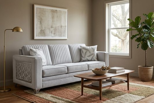 Shinola sofa in living room