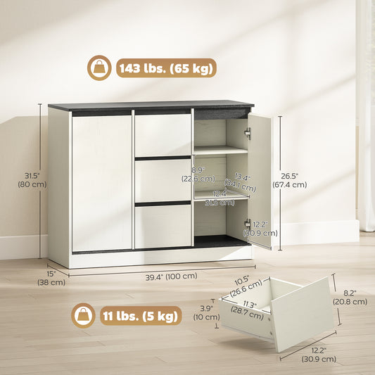Buffet Cabinet with Soft-Close Hinges – 39"W x 31"H
