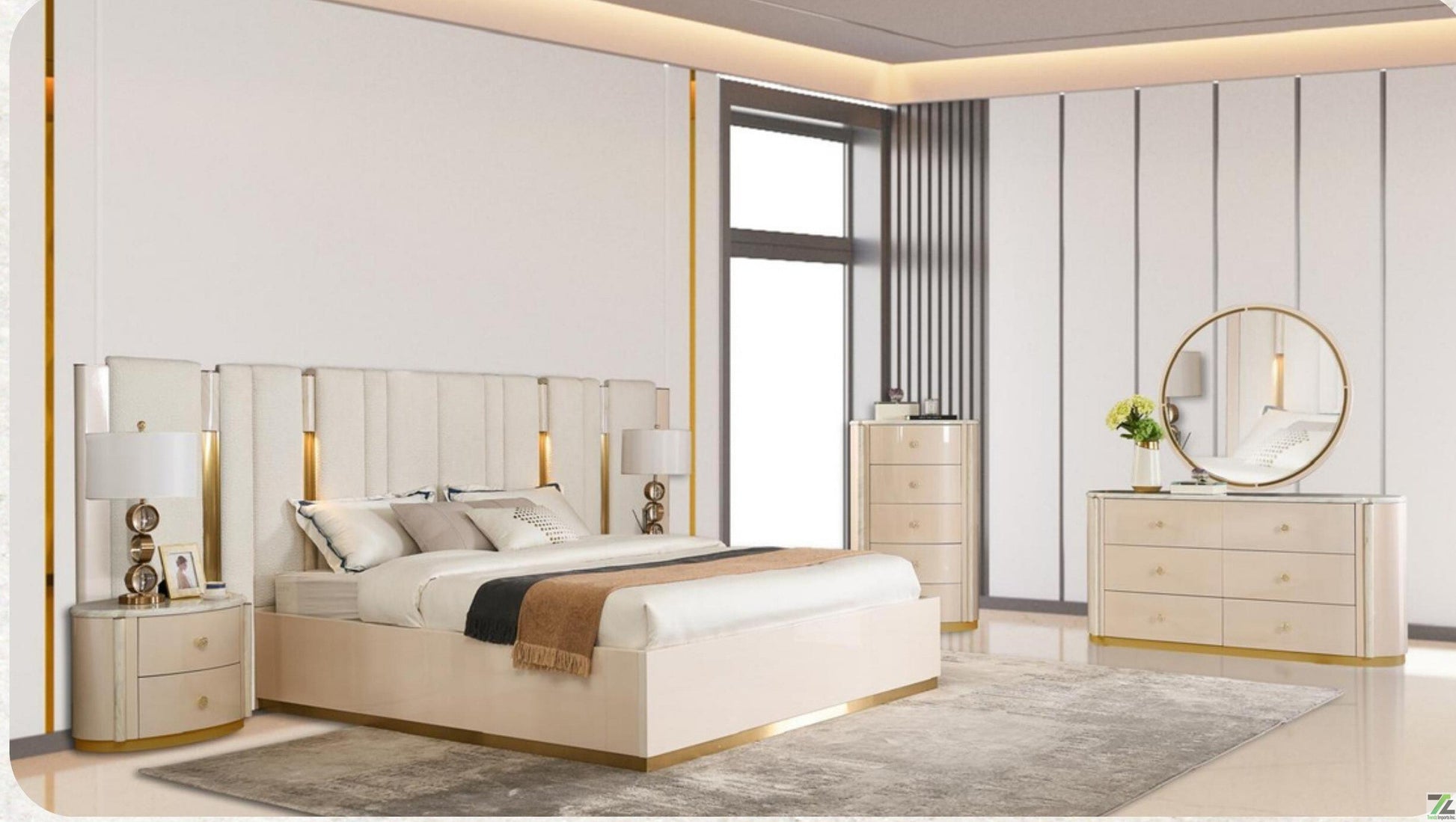 Star Modern Hydraulic Lift Storage Bed Frame