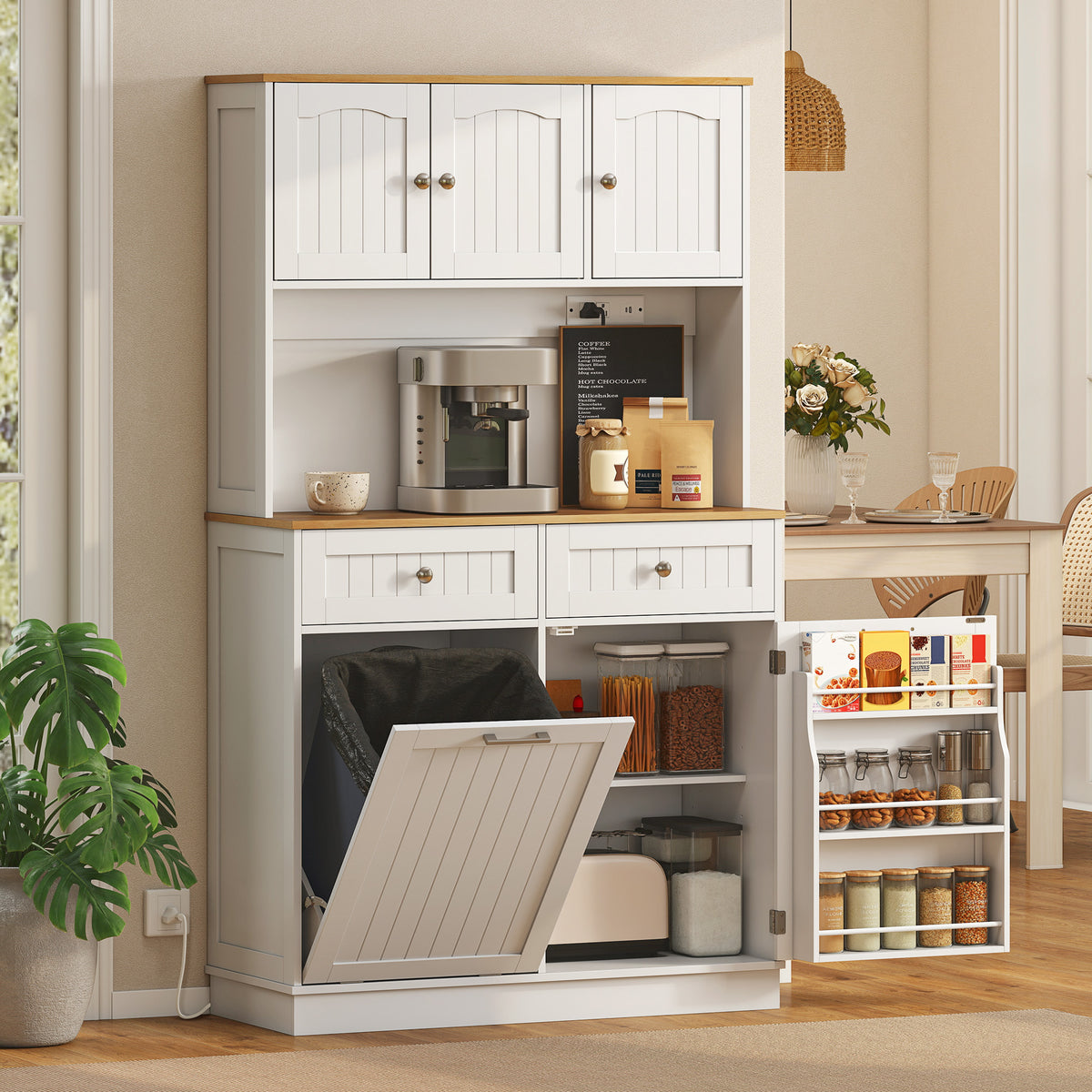 Pantry Cabinet with Charging Station – 39"W x 68"H