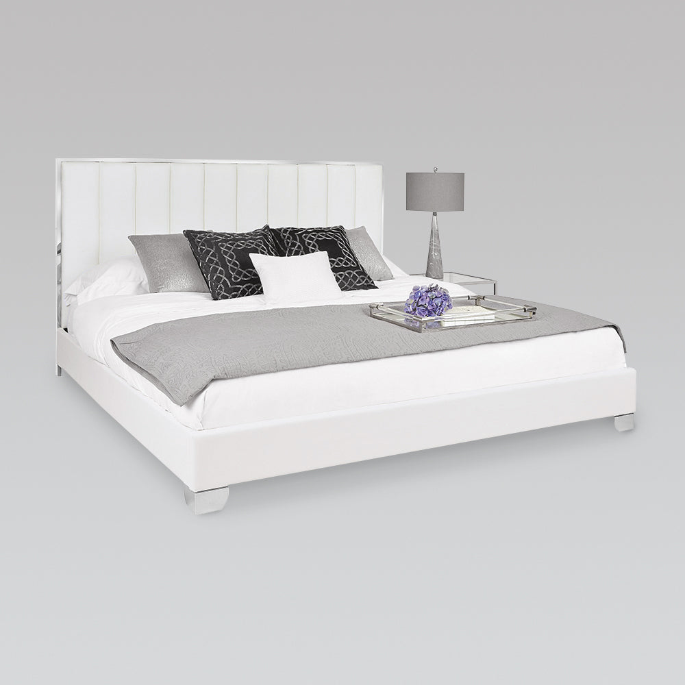 Low-Profile Upholstered Platform Bed