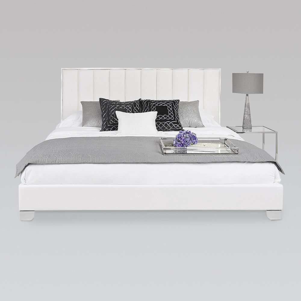 Low-Profile Upholstered Platform Bed