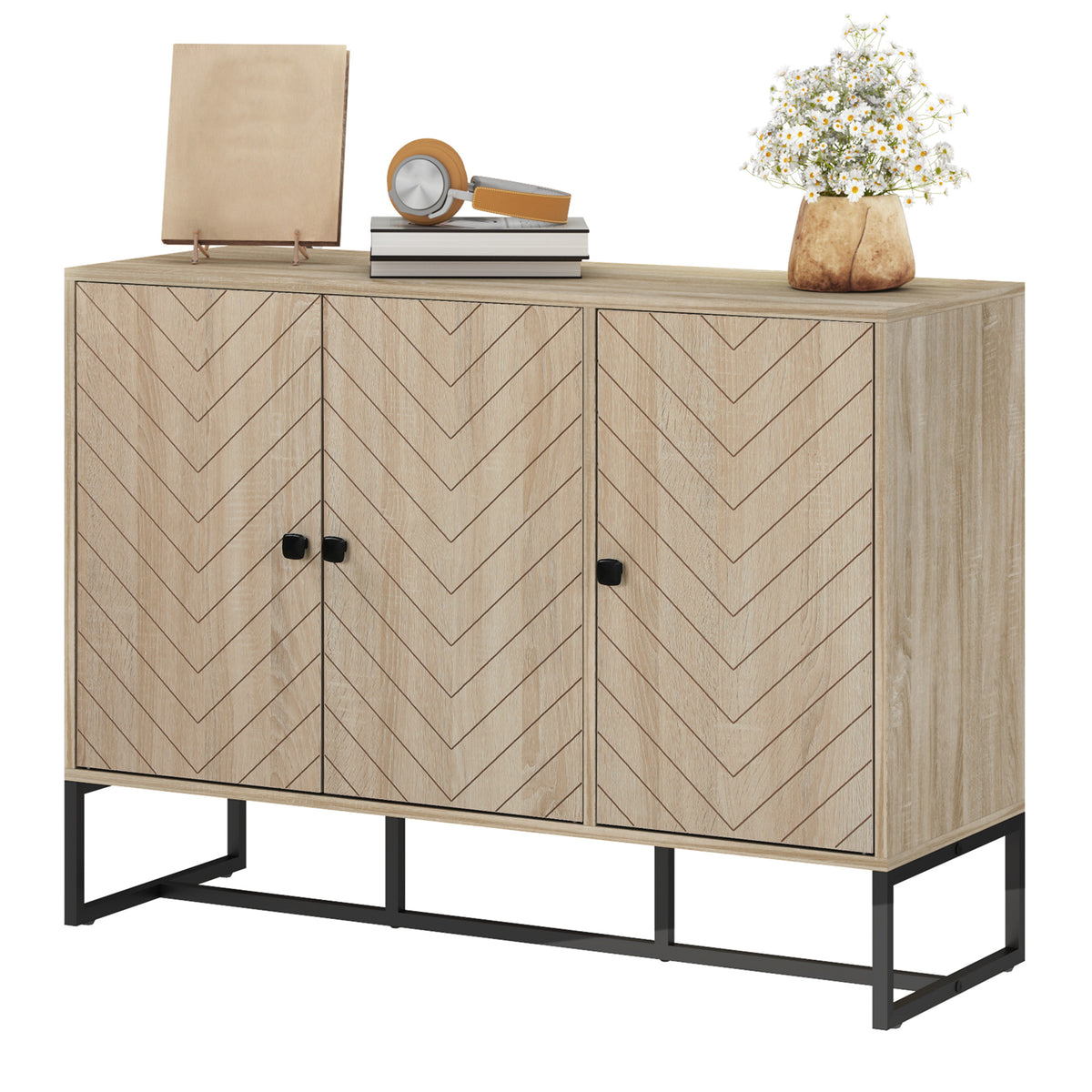 Buffet Cabinet with Adjustable Shelves – 43"W x 32"H