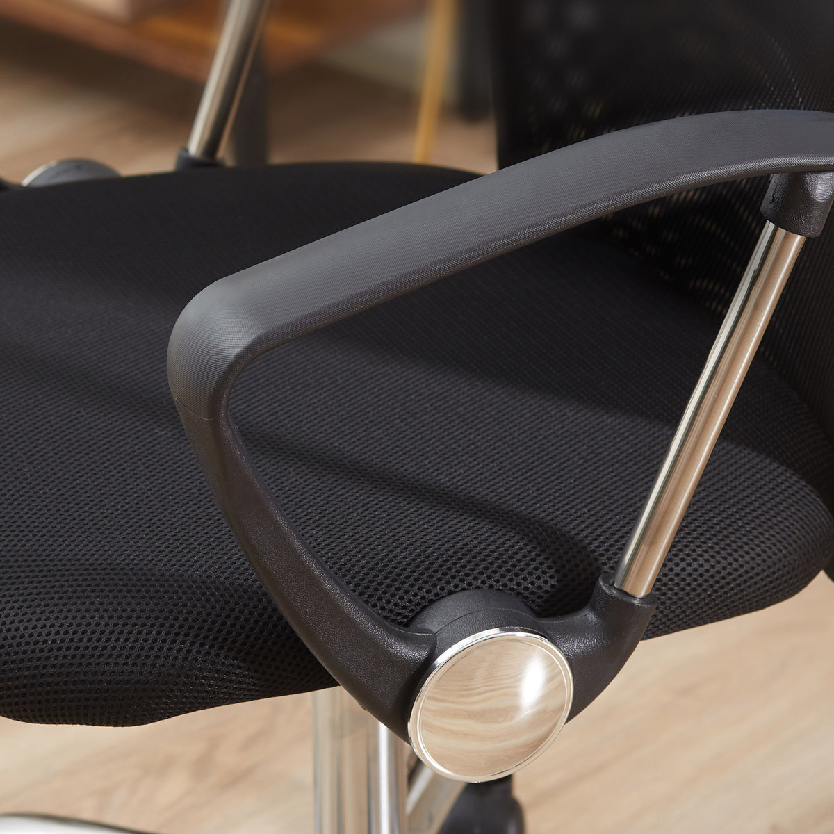 Ergonomic Mesh Office Chair, High Back Computer Desk Chair with Adjustable Height, Black