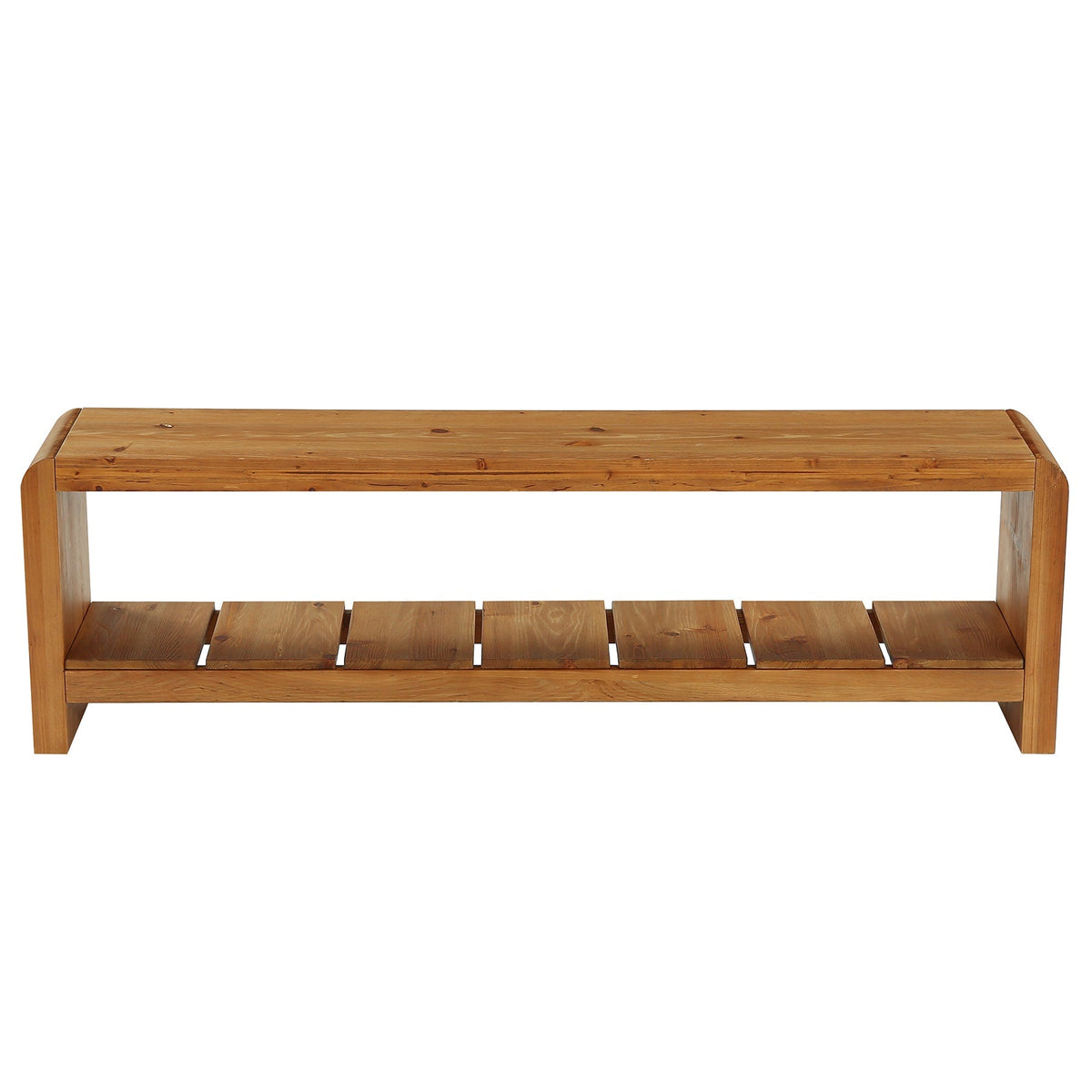 Solid Wood TV Stand, Rustic Entertainment Center Media Console for TV Up to 65"