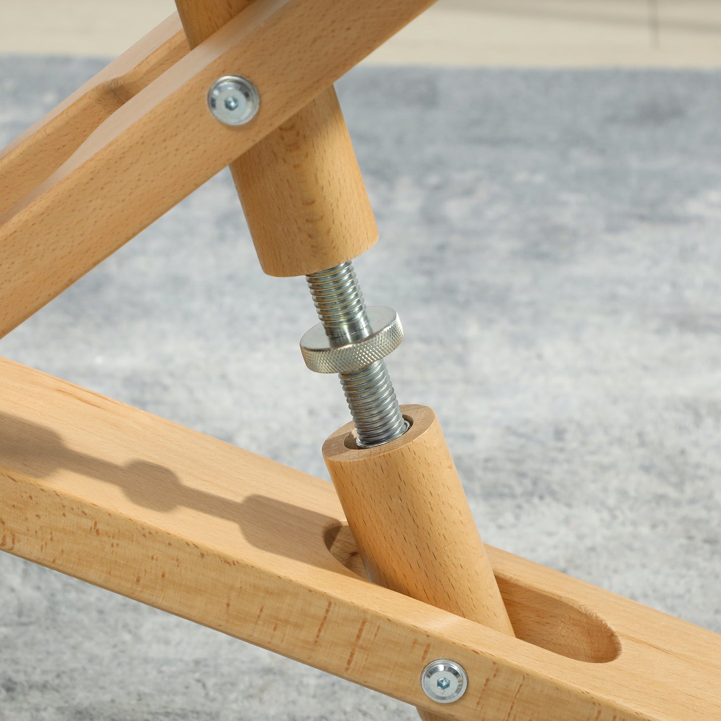 HOMCOM Ergonomic Kneeling Posture Chair: Rubberwood Frame, Rolling Wheels, Black