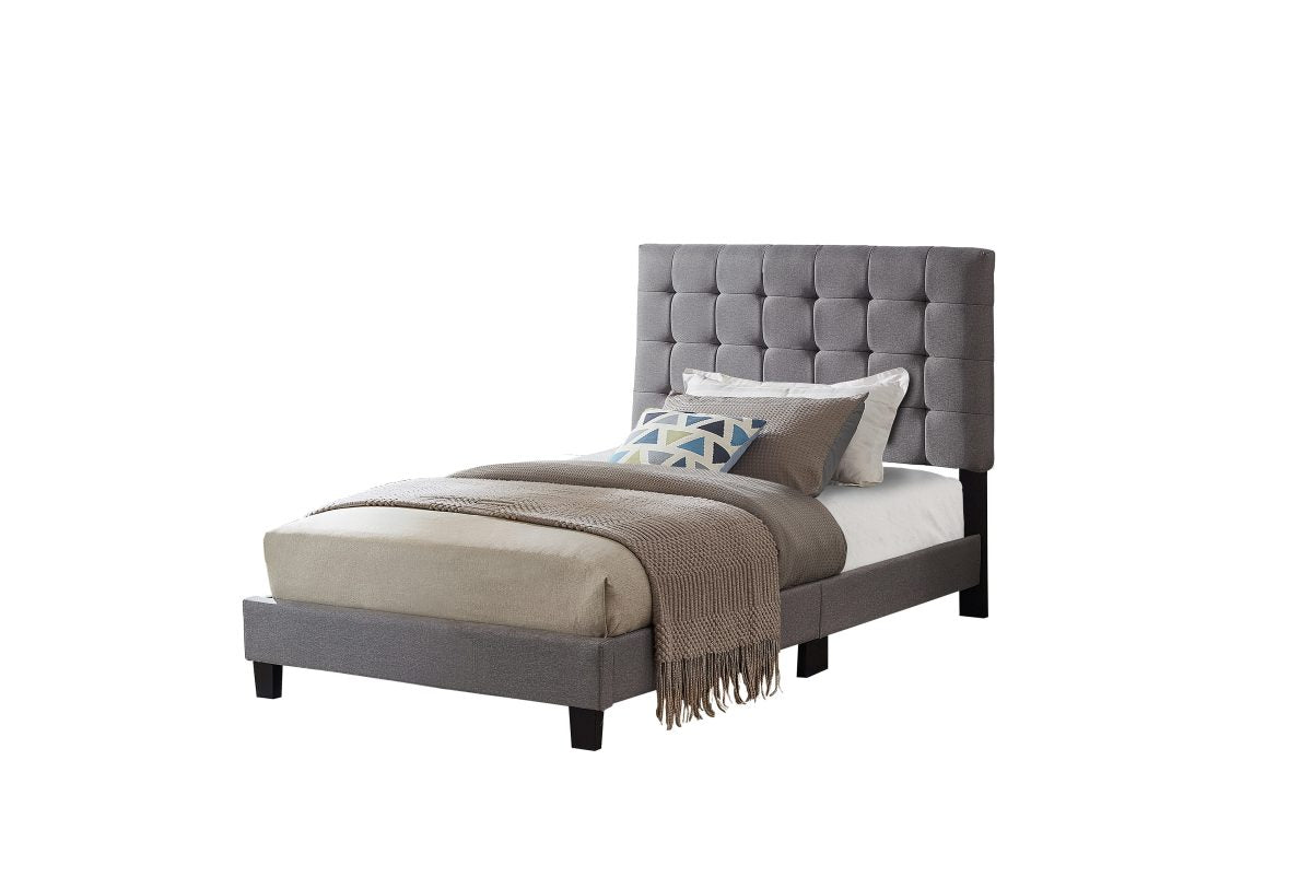 Titus T2114 Modern Tufted Bed Adjustable Headboard