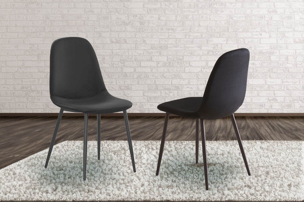 Titus T215 Modern Velvet Dining Chair Set