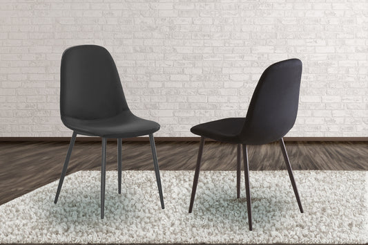 Titus T215 Modern Velvet Dining Chair Set