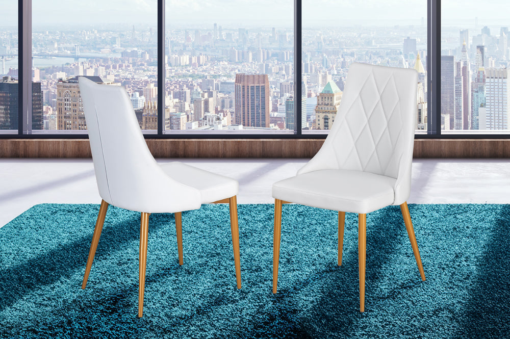 Titus T219 Modern Velvet Dining Chair Set