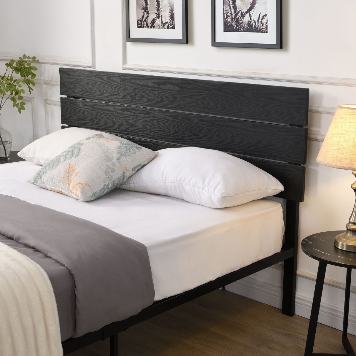 Titus T2205 Modern Metal Platform Bed Frame
