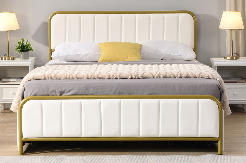 Titus T2334 Modern Tufted Velvet Storage Platform Bed Frame