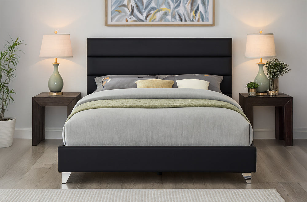 Titus T2395 Modern Tufted Platform Bed Frame