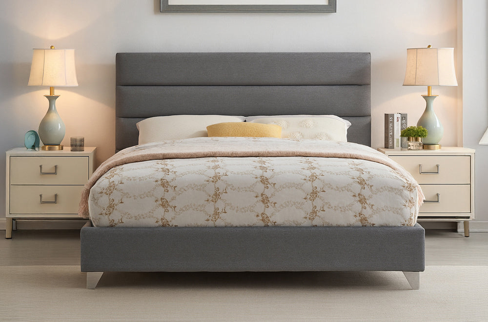 Titus T2395 Modern Tufted Platform Bed Frame