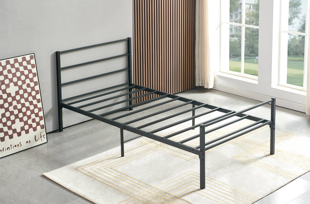 Titus T2412 Modern Metal Platform Bed Frame