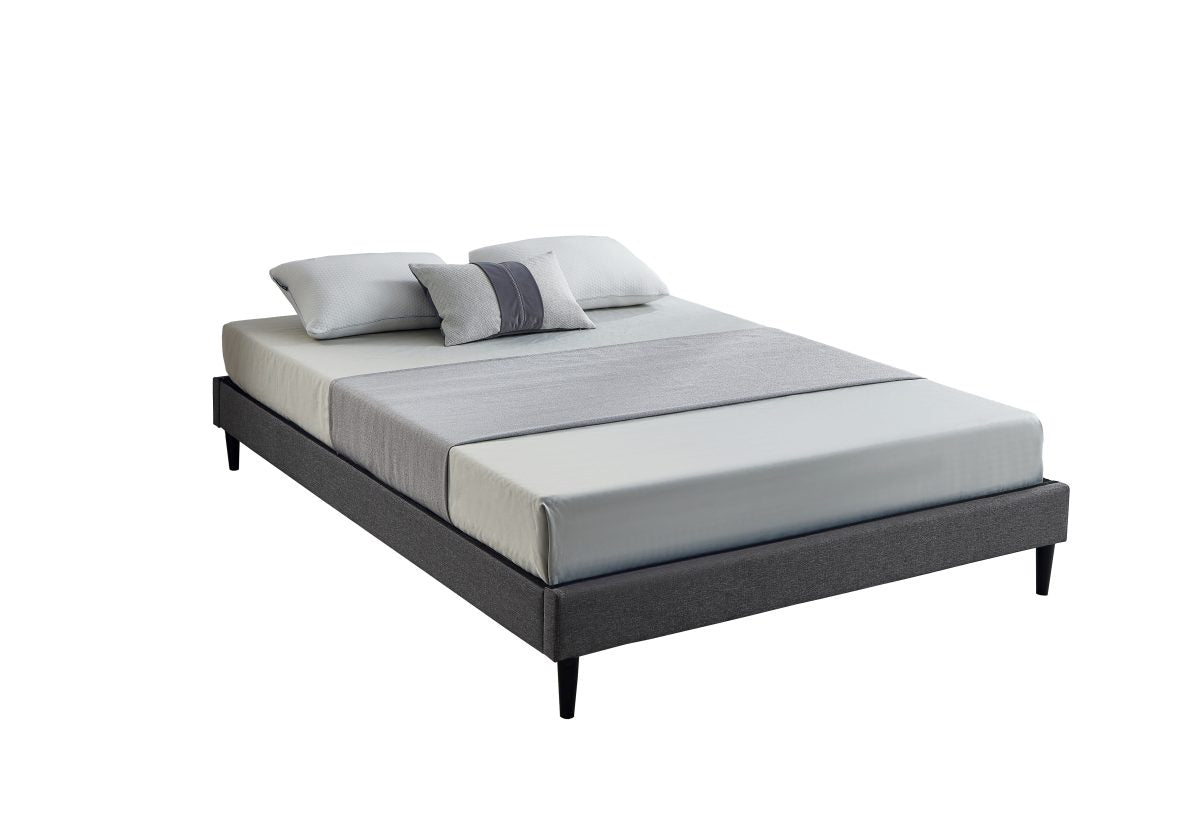 Titus T2430 Modern Linen Platform Bed Frame