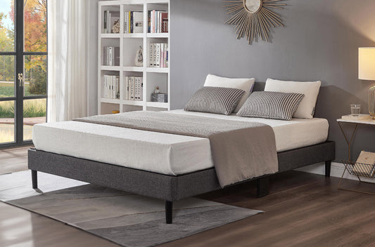 Titus T2430 Modern Linen Platform Bed Frame