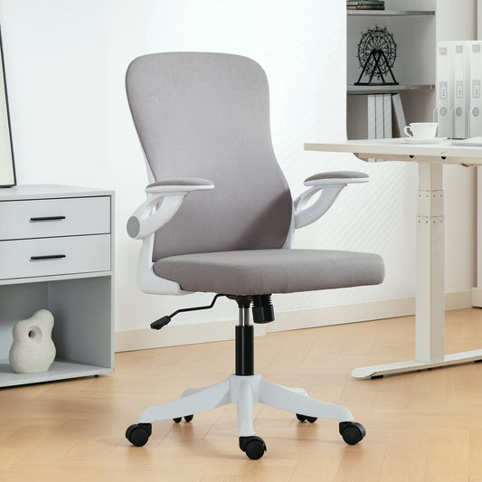 Ergonomic Office Chair, Swivel Desk Chair with Adjustable Lumbar Support and Height, Grey