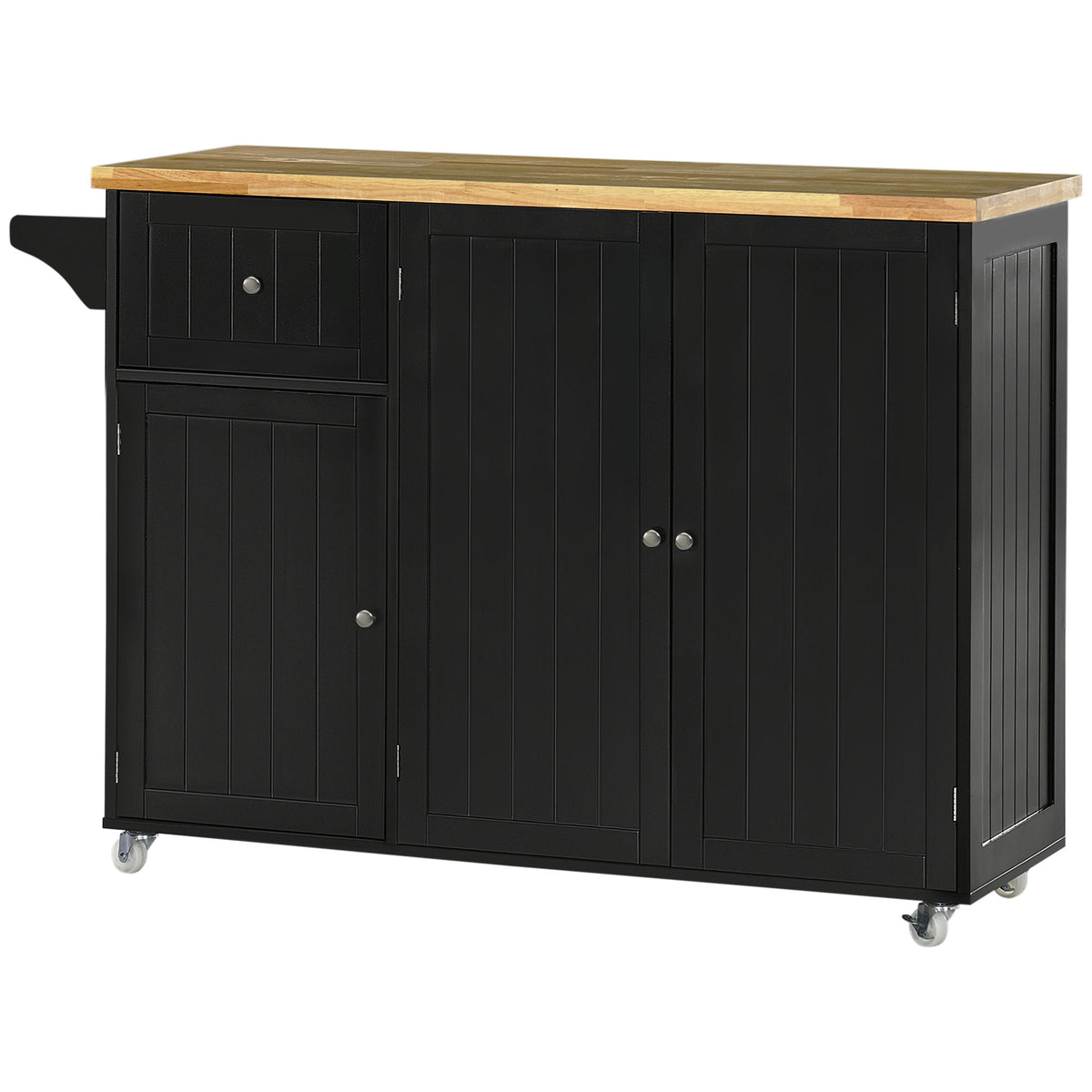 Rolling Kitchen Island with Storage – 53"W x 37"H