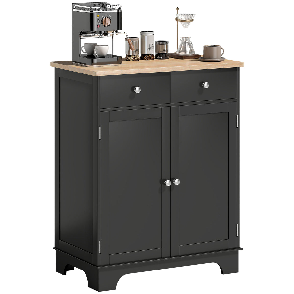 Sideboard Buffet Cabinet with Storage – 27"W x 34"H